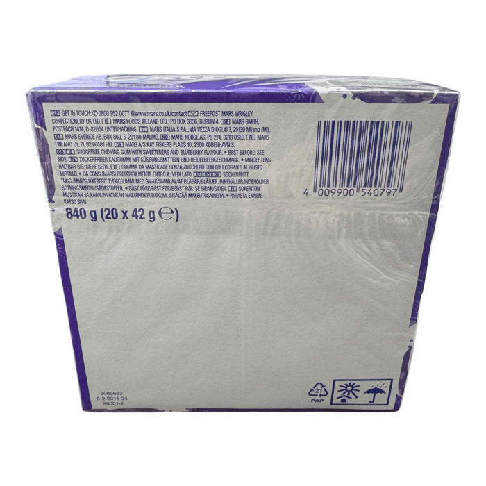 Wrigley's Extra Blueberry Chewing Gum BULK RETAIL BOX 20 X (3x14g)
