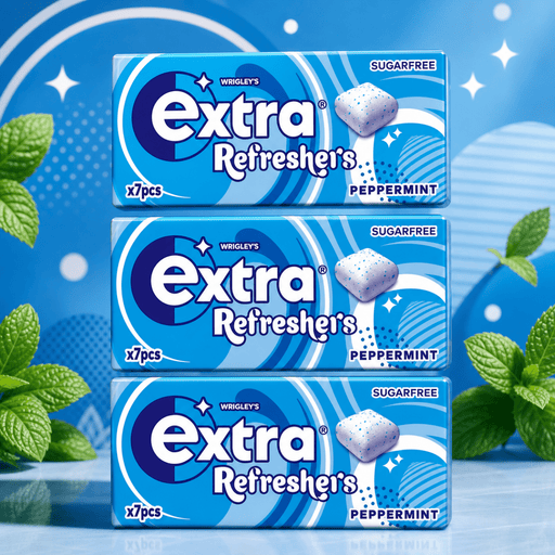 Wrigley's Extra Refreshers Peppermint 21 Piece Chewing Gum (3X15.6g)