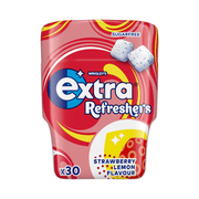Wrigley's Extra Refreshers Strawberry Lemon 30 Piece Chewing Gum Tub 67g - Happy Candy UK LTD