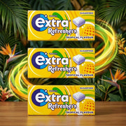 Wrigley's Extra Refreshers Tropical 21 Piece Chewing Gum (3X15.6g)