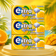 Wrigley's Extra Refreshers Tropical 21 Piece Chewing Gum (3X15.6g)