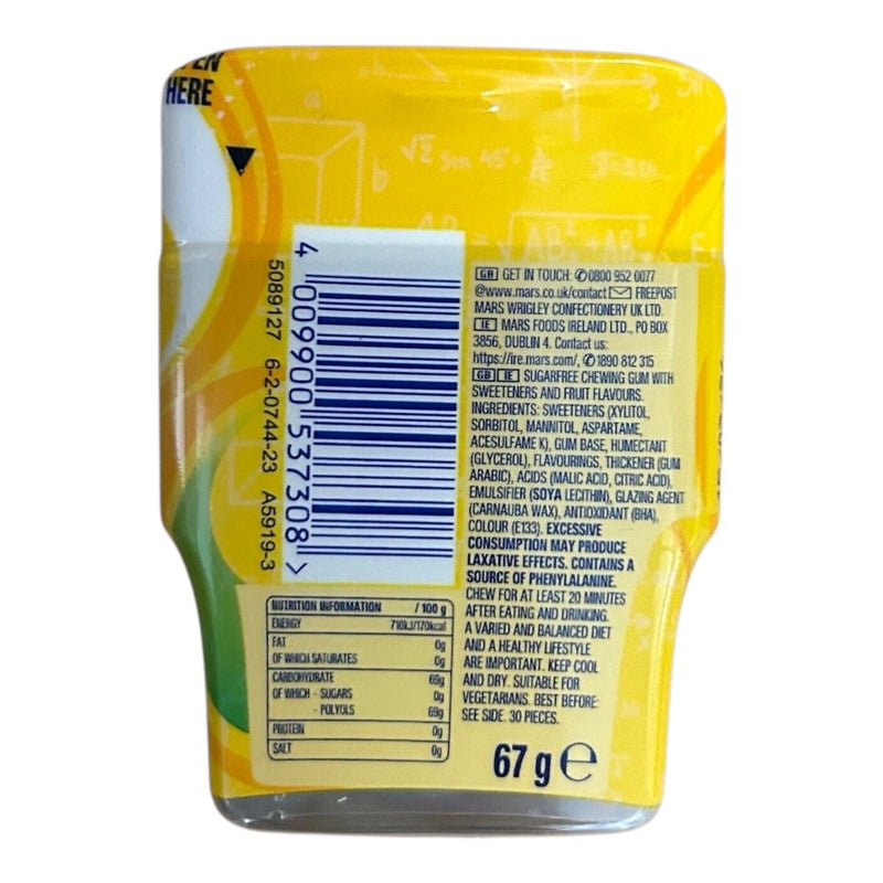 Wrigley's Extra Refreshers TROPICAL Chewing Gum 30 Piece Tub 67g - Happy Candy UK LTD