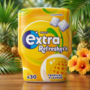 Wrigley's Extra Refreshers TROPICAL Chewing Gum 30 Piece Tub 67g