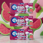 Wrigley's Extra Refreshers Watermelon Raspberry 21 Piece Chewing Gum (3X15.6g)