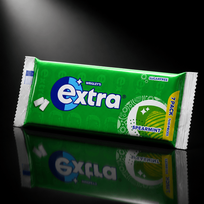 Wrigley's Extra Spearmint Chewing Gum 7 Pack Sugar Free 7x14g