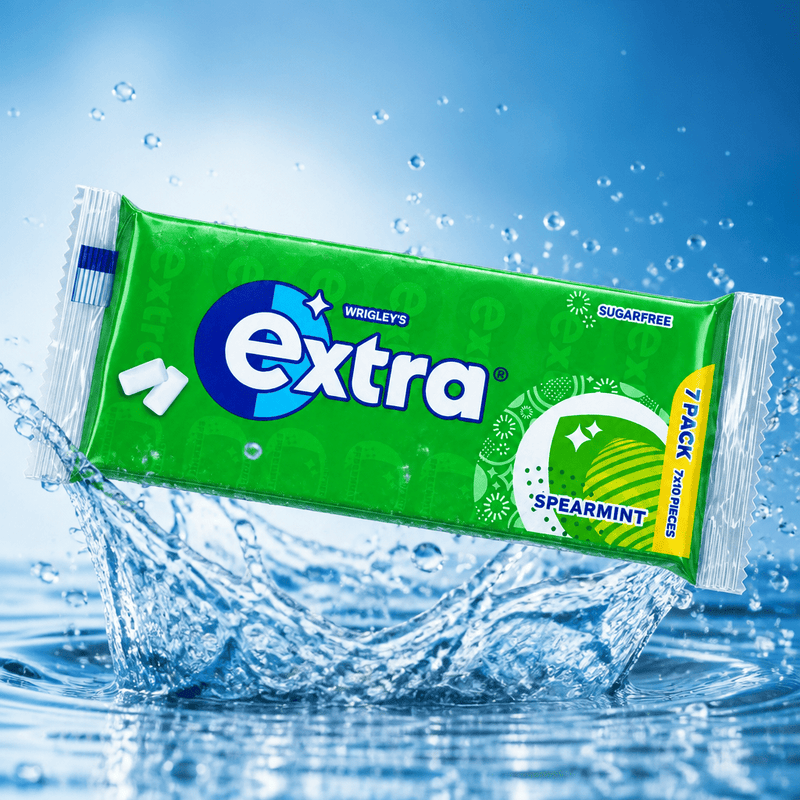 Wrigley's Extra Spearmint Chewing Gum 7 Pack Sugar Free 7x14g