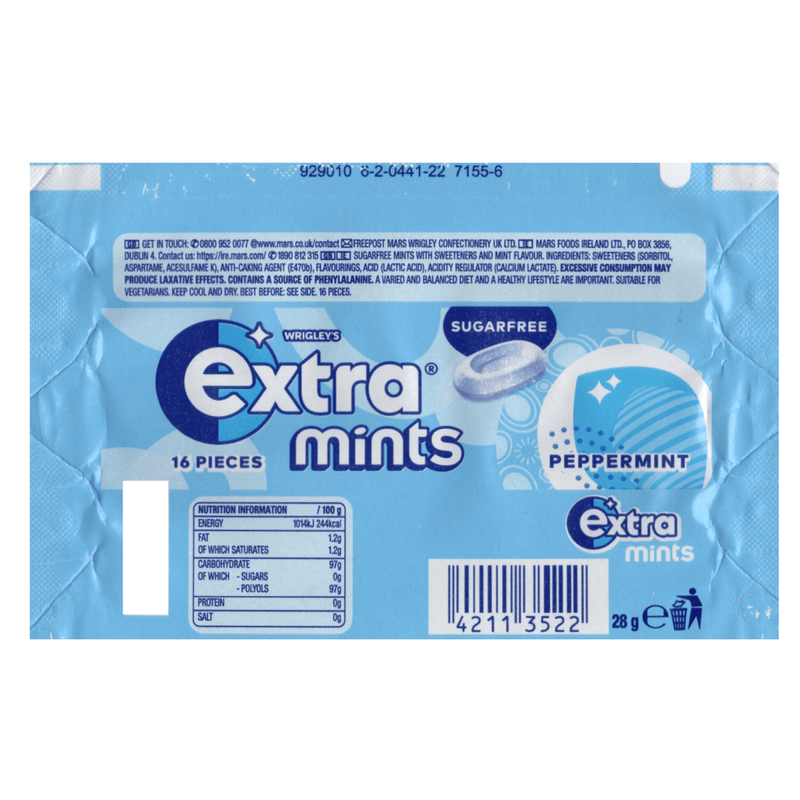 Wrigley's Extra Sugar Free Mints 3 Pack (3x28g)