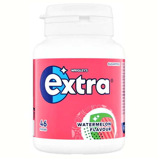 Wrigley's Extra WATERMELON Chewing Gum 46 Piece Tub 64g - Happy Candy UK LTD