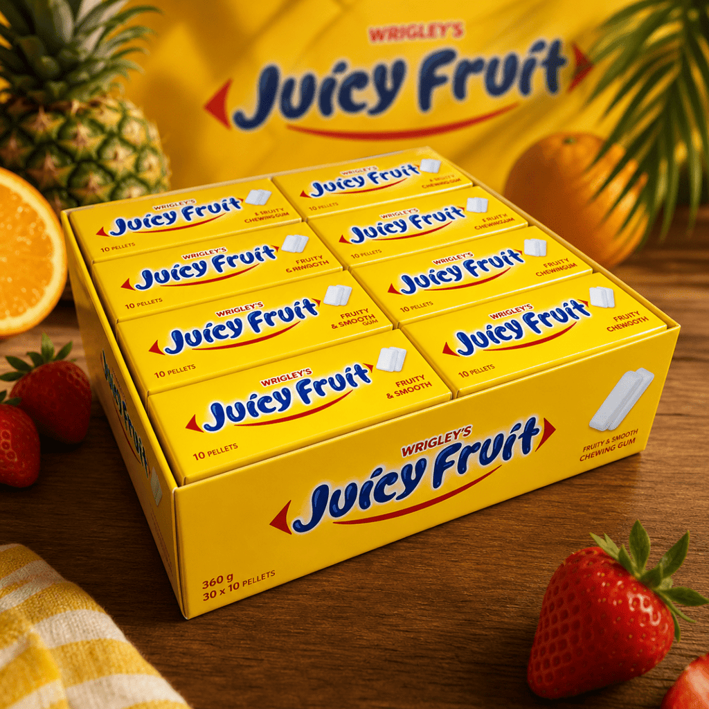 Wrigley's Juicy Fruit 10 Pellets Original BULK RETAIL BOX 30x12g