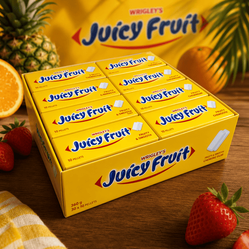 Wrigley's Juicy Fruit 10 Pellets Original BULK RETAIL BOX 30x12g