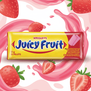 Wrigley's Juicy Fruit Strawberry 10 Pellets Gum 12g