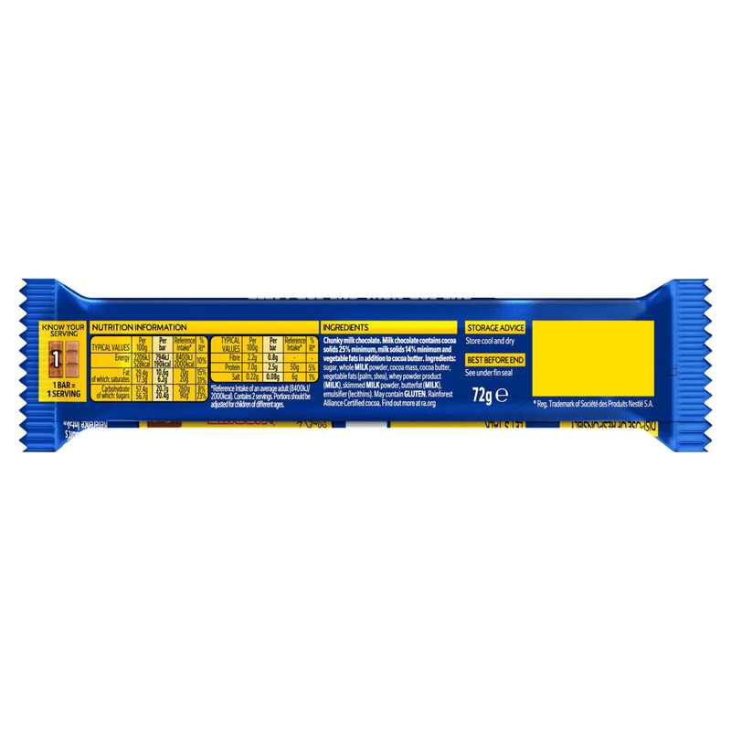 Yorkie Milk Chocolate Duo Bar 72g