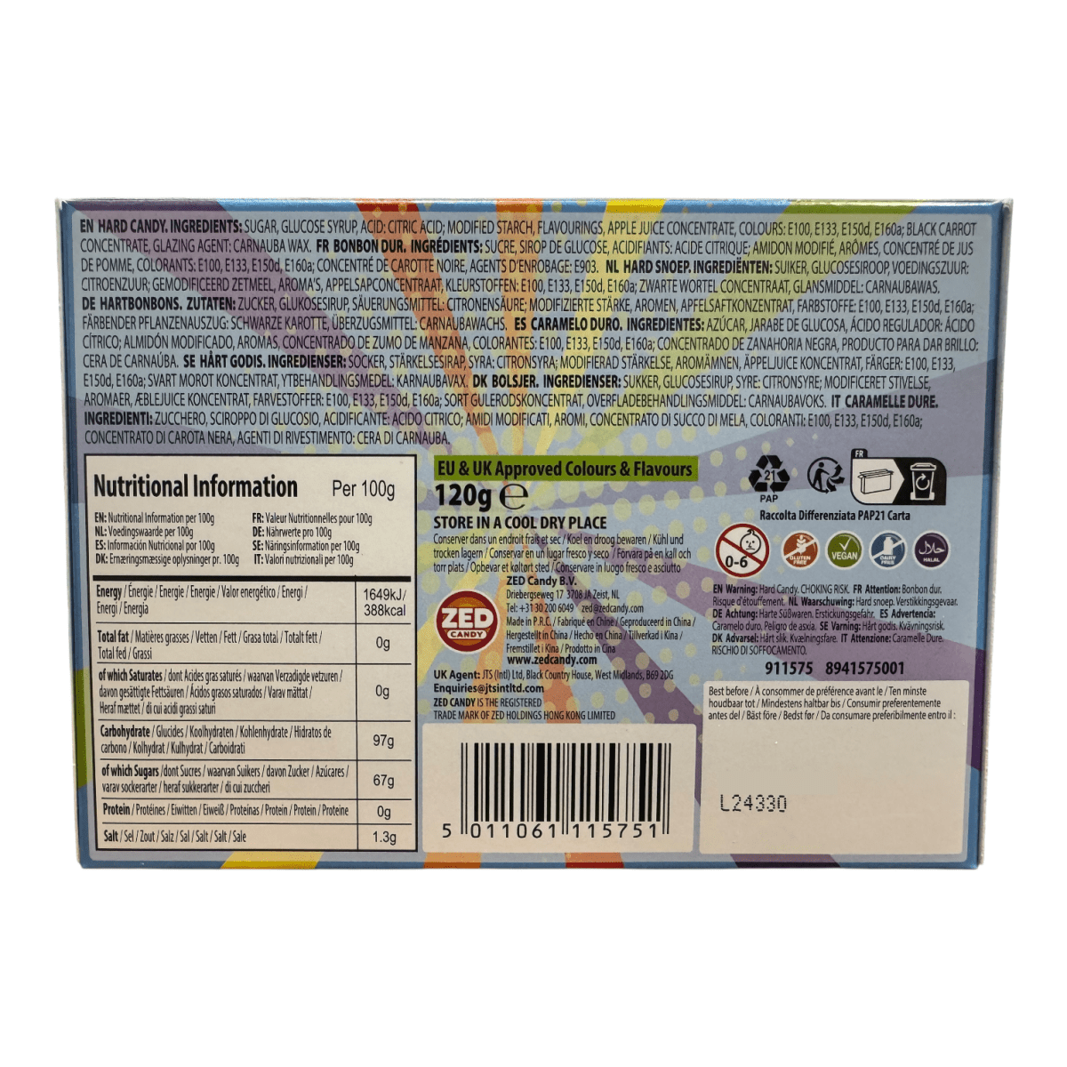 Zed Candy GOB SMACKERS Theatre Box 120g — Happy Candy UK LTD