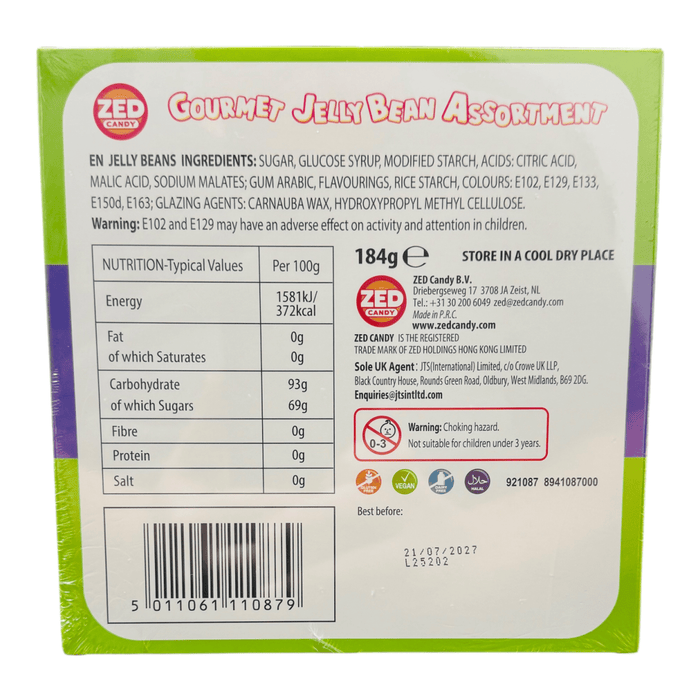 Zed Candy GOURMET Jelly Beans Gift Box 184g