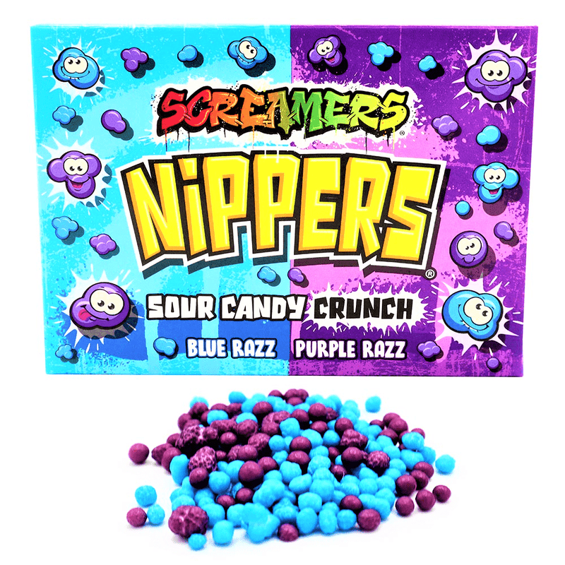Zed Candy Nippers Blue & Purple Razz Box 140g — Happy Candy UK LTD Zed Candy Nippers Blue & Purple Razz Box 140g — Happy Candy UK LTD