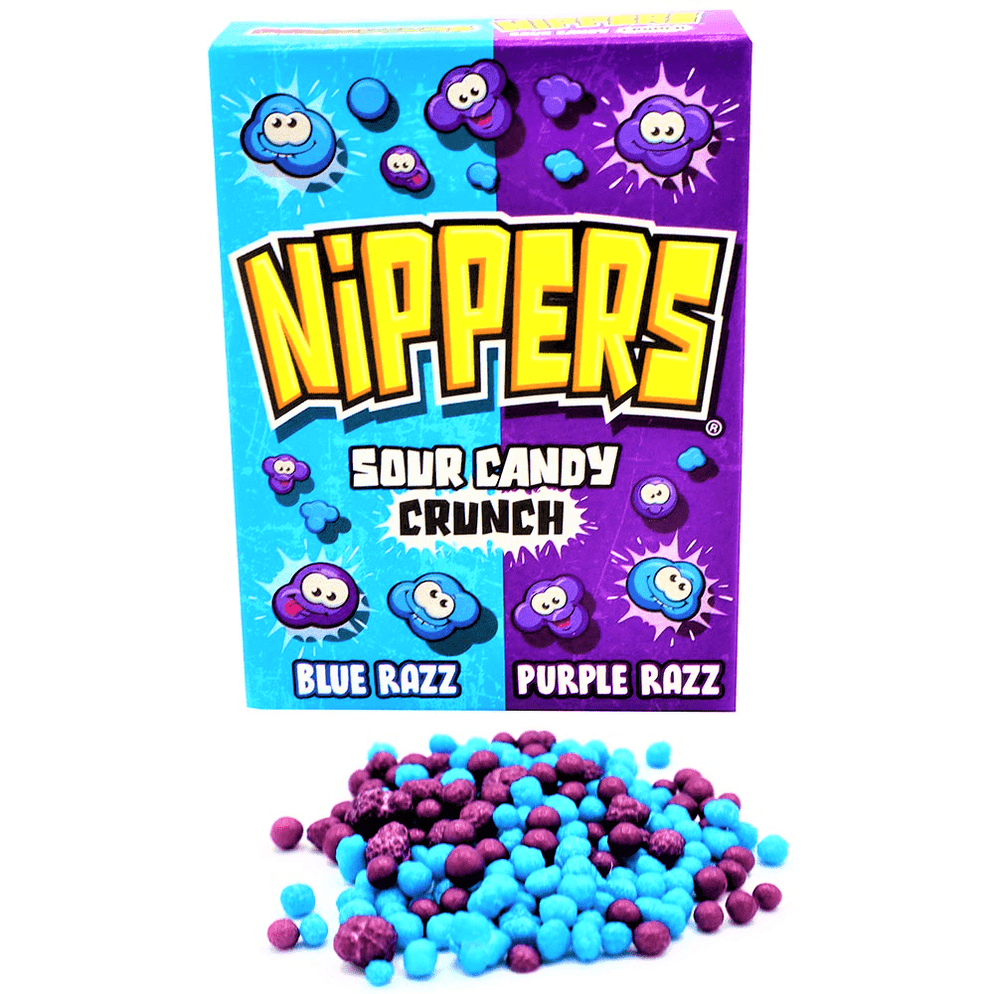 Zed Candy Razz Zed Candy Nippers Blue & Purple Razz Box 50g - Happy Candy UK LTD