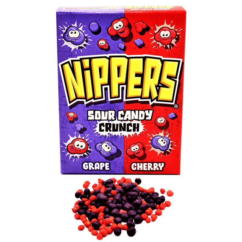Zed Candy Nippers Grape & Cherry Box 50g — Happy Candy UK LTD Zed Candy Nippers Grape & Cherry Box 50g — Happy Candy UK LTD