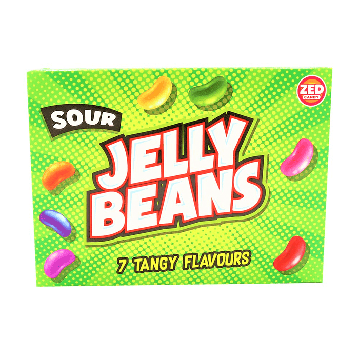 Zed Candy Sour Jelly Beans Box 120g - Happy Candy UK LTD