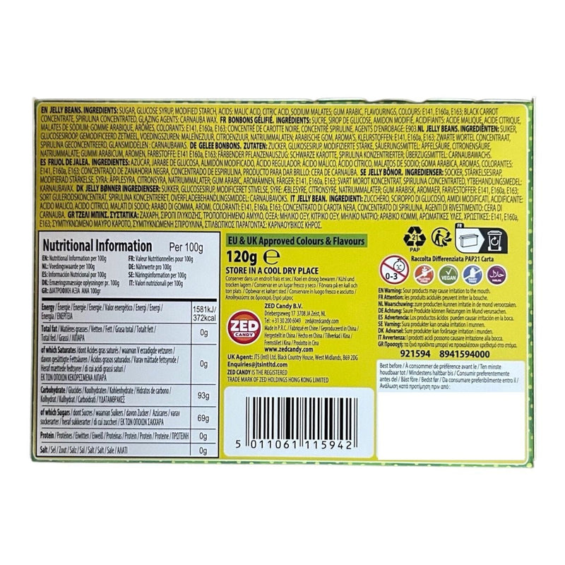 Zed Candy Sour Jelly Beans Box 120g
