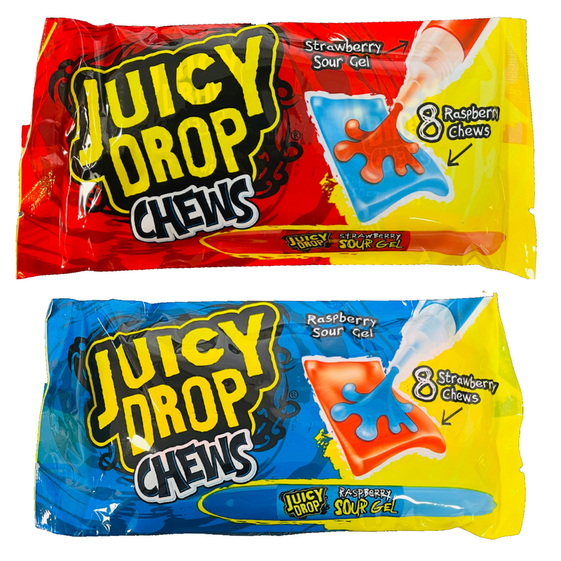 Juicy Drop Chews Strawberry & Raspberry - Happy Candy UK LTD
