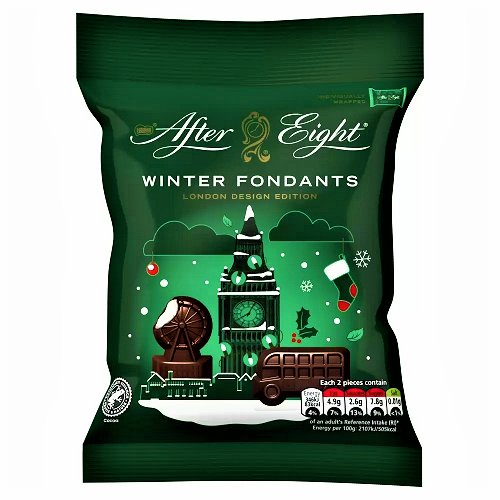 After Eight Winter Fondants Dark Mint Chocolate Bag 57g - Happy Candy UK LTD