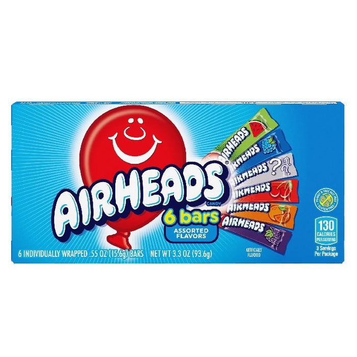 Airheads 6 Bars Theatre Box 94g - Happy Candy UK LTD