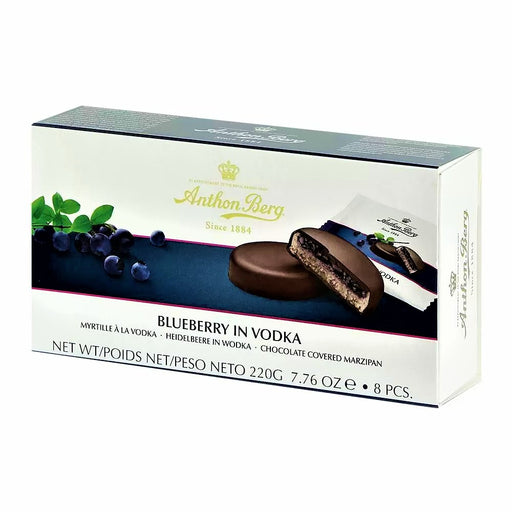 Anthon Berg Blueberry In Vodka Marzipan - Happy Candy UK LTD