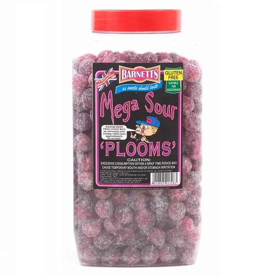 Barnetts Mega Sour Plooms - Happy Candy UK LTD