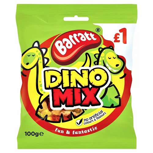 Barratt Dino Mix Share Bag 100g - Happy Candy UK LTD