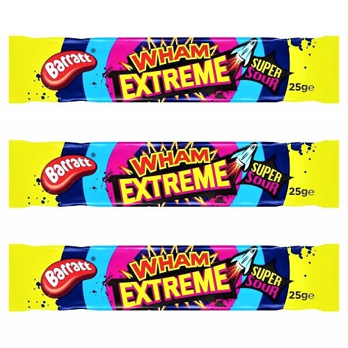Barratt Wham Extreme Bar 3 Pack (3 x 25g) — Happy Candy UK LTD