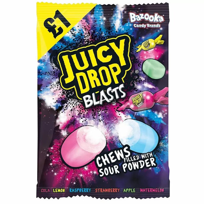 Bazooka Juicy Drop Blasts Share Bag 120g - Happy Candy UK LTD