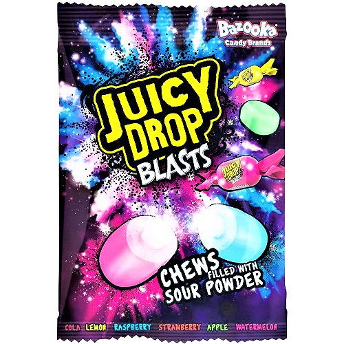 Bazooka Juicy Drop Blasts Share Bag 140g - Happy Candy UK LTD