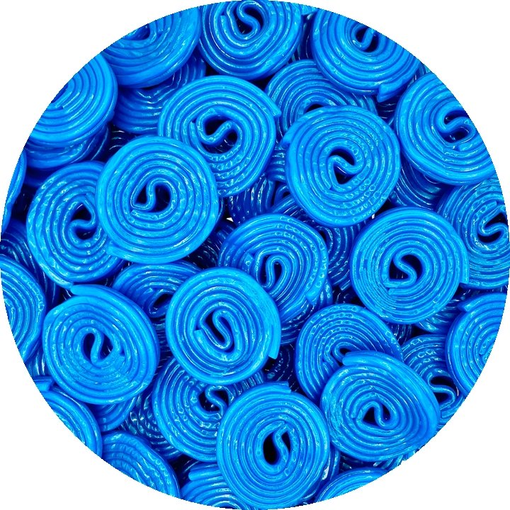 Blue Raspberry Liquorice Wheels — Happy Candy UK LTD