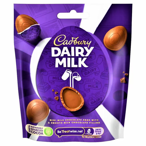 Cadbury Dairy Milk Chocolate Egg Bag 77g - Happy Candy UK LTD