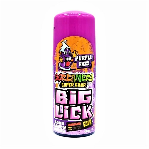 Candy Screamers Purple Razz Big Lick - Happy Candy UK LTD