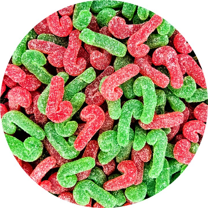 Christmas Gummy Candy Canes - Happy Candy UK LTD