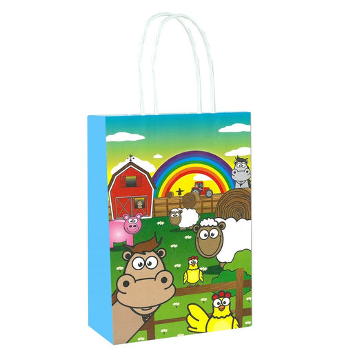Farm Animal Paper Party Bag with Handles - Happy Candy UK LTD