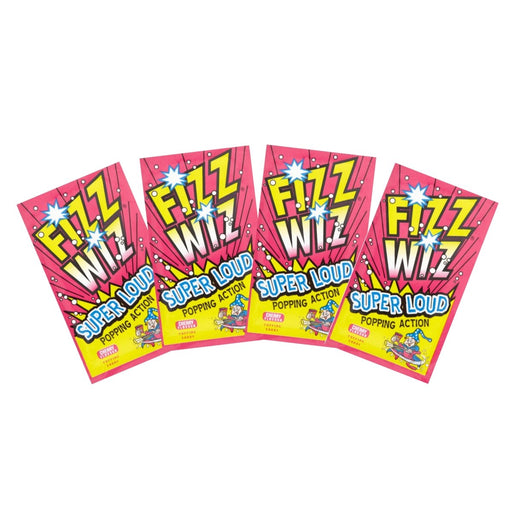 Fizz Wiz Popping Candy Cherry 4 Pack - Happy Candy UK LTD