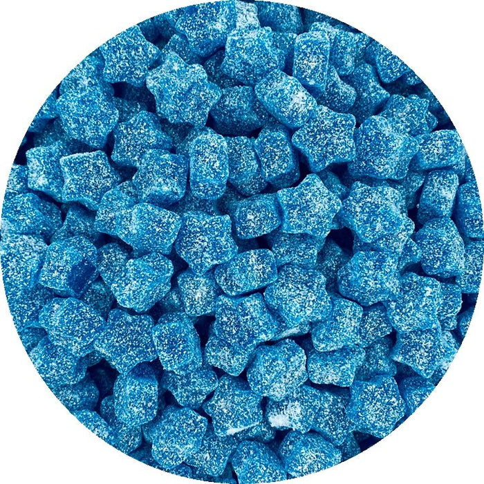 Blue Rasberry Happy Fizzy Blue Raspberry Gummy Stars - Happy Candy UK LTD