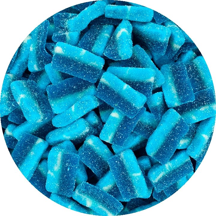 Blue Rasberry Happy Fizzy Blue Raspberry Slices — Happy Candy UK LTD