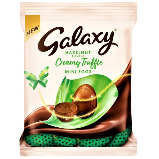 Galaxy Milk Chocolate & Creamy Hazelnut Truffles Easter Mini Eggs Bags 74g - Happy Candy UK LTD
