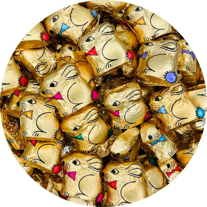 Gold Milk Chocolate Creme Filled Bunnies 10 Pack - Happy Candy UK LTD