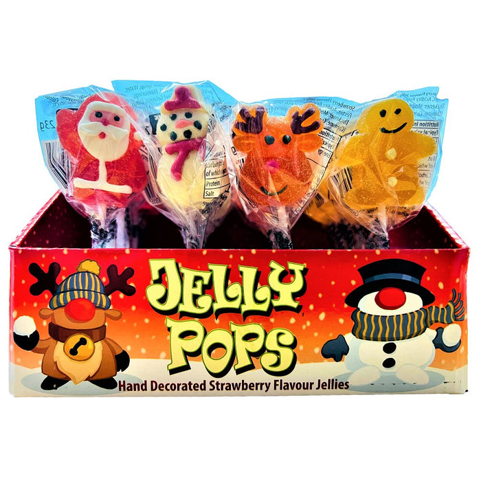 Hand Decorated Christmas Jelly Pops 23g - Happy Candy UK LTD