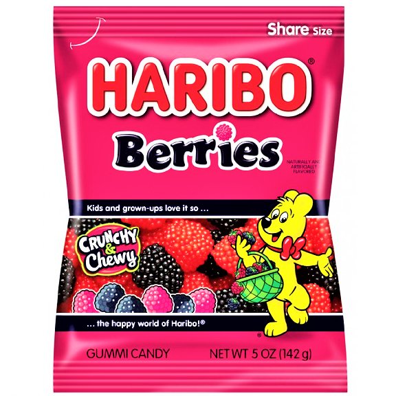 Haribo Berries Share Bag (USA) 142g Happy Candy UK LTD