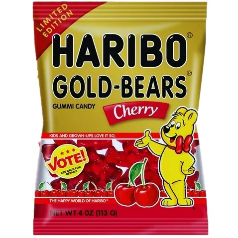 Haribo Goldbears Cherry Share Bag (USA) 113g - Happy Candy UK LTD