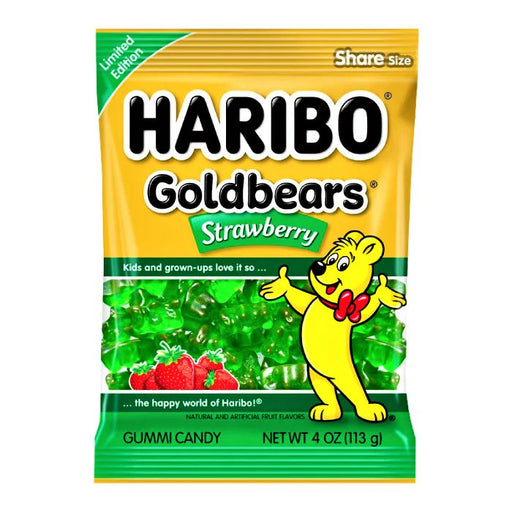 Haribo Goldbears Strawberry Share Bag (USA) 113g - Happy Candy UK LTD