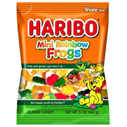Haribo Mini Rainbow Frogs Share Bag (USA) 142g - Happy Candy UK LTD