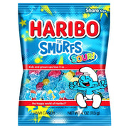 Haribo Sour Smurfs Share Bag (USA) 113g - Happy Candy UK LTD