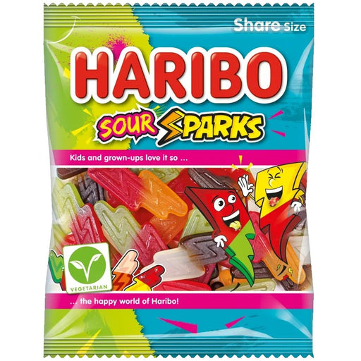 Haribo Sour Sparks Share Bag 175g - Happy Candy UK LTD
