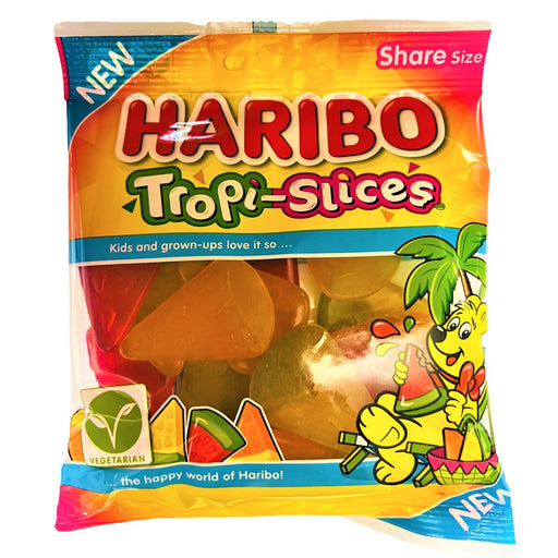 Haribo Tropi-Slices Share Bag 150g - Happy Candy UK LTD